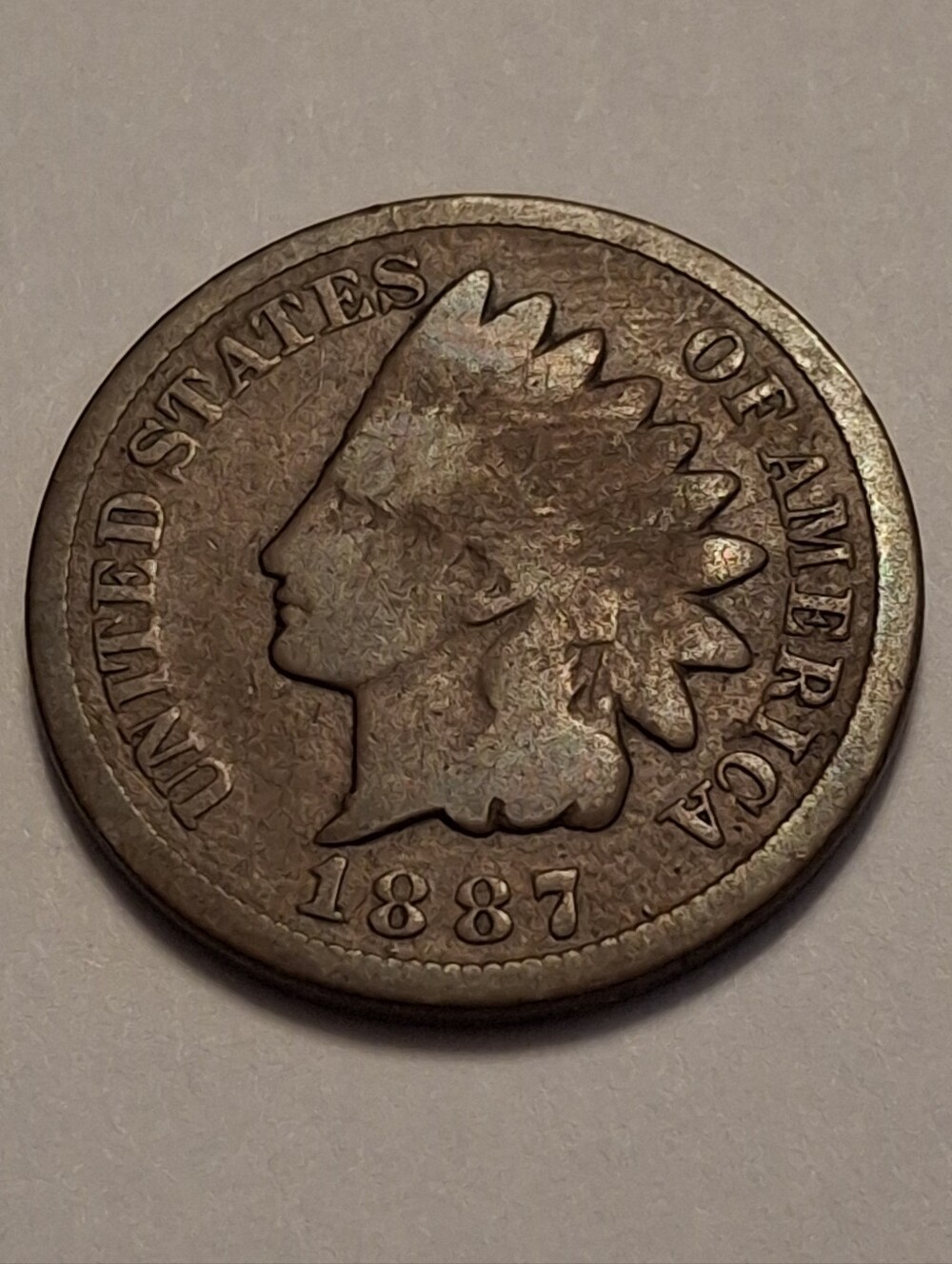1887 Indian Head Copper Penny